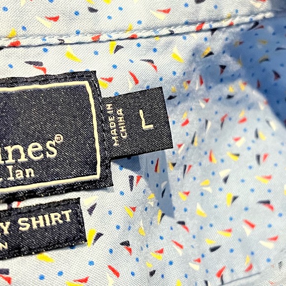 Vineyard Vines Men’s Large Slim Fit Colorful Boat Button Down - Picture 9 of 13